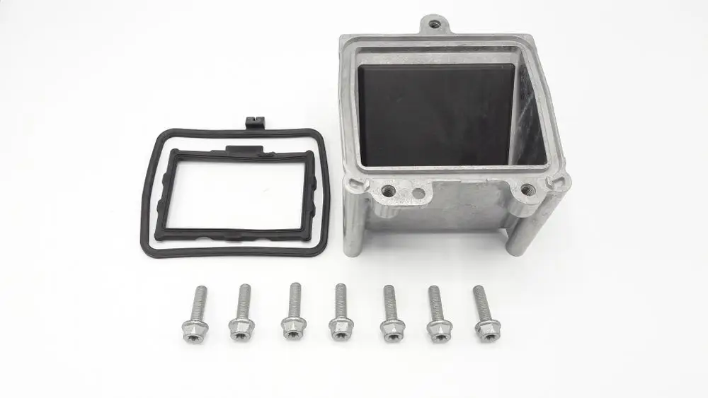 Mischadapter für Gebläse mit Montageschrauben und Dichtung. Geeignet für Anwendungen von Remeha im Leistungsbereich von 200 bis 300 kW.